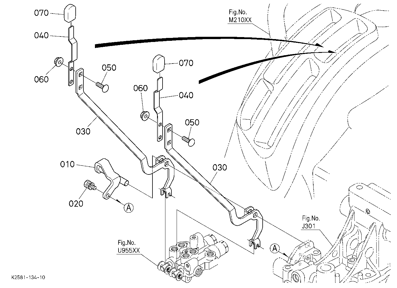 Rear Control Valve Kit(Lever) [Option]