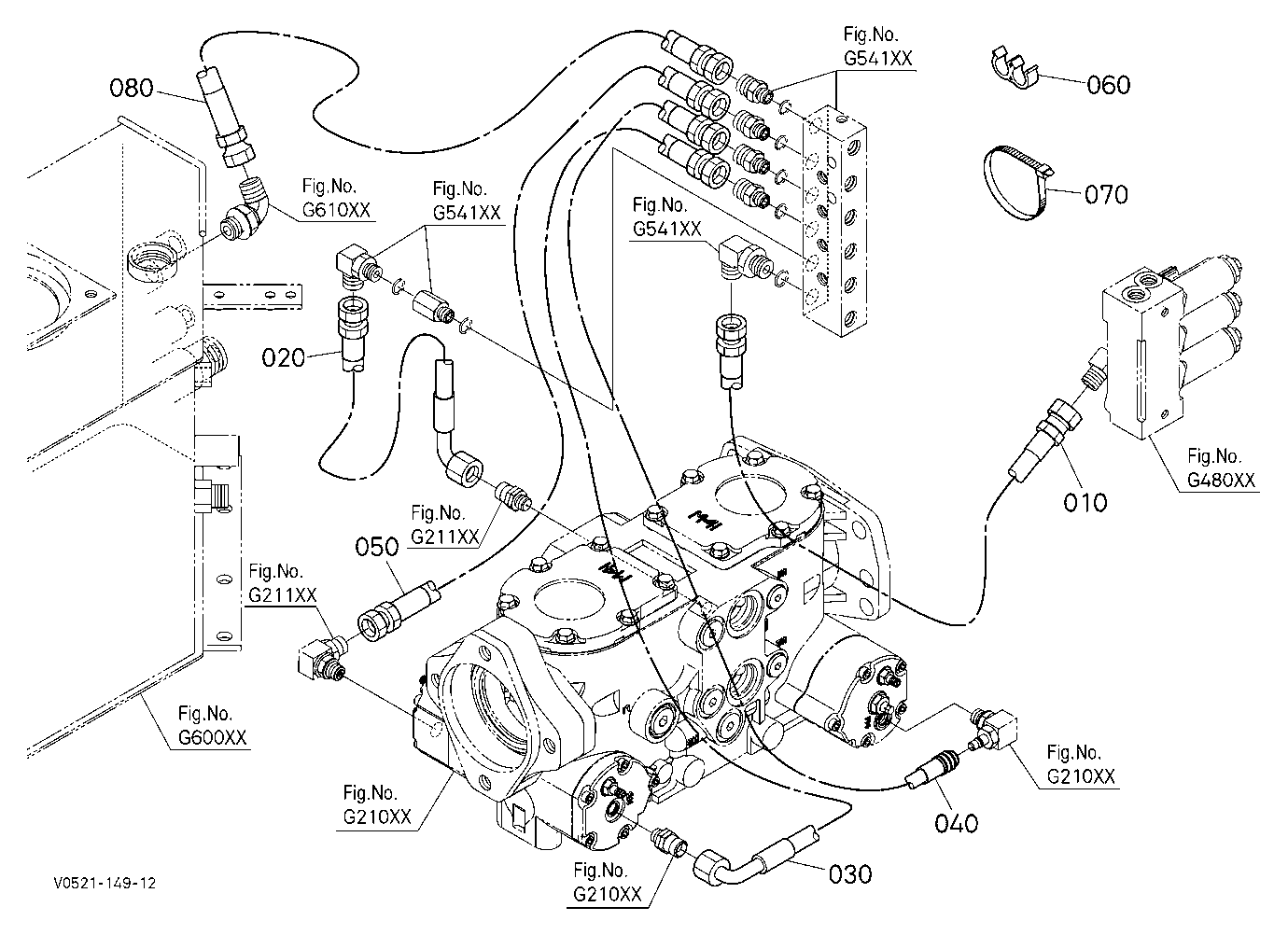 Oil Piping (Control Relay Lh)