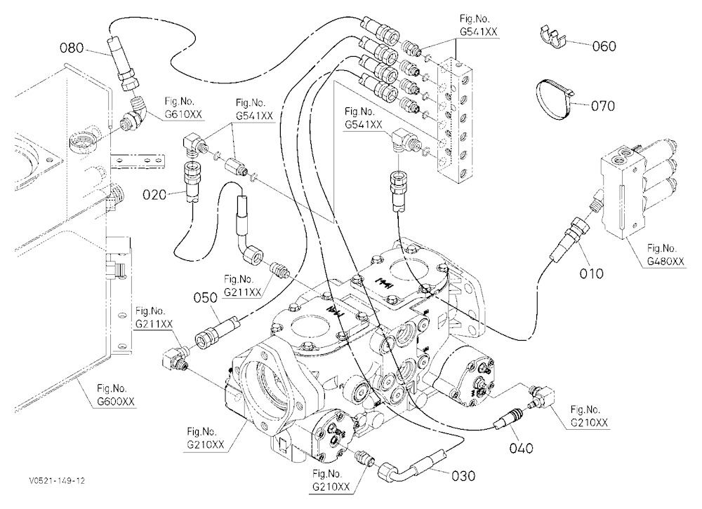 Oil Piping (Control Relay Lh)