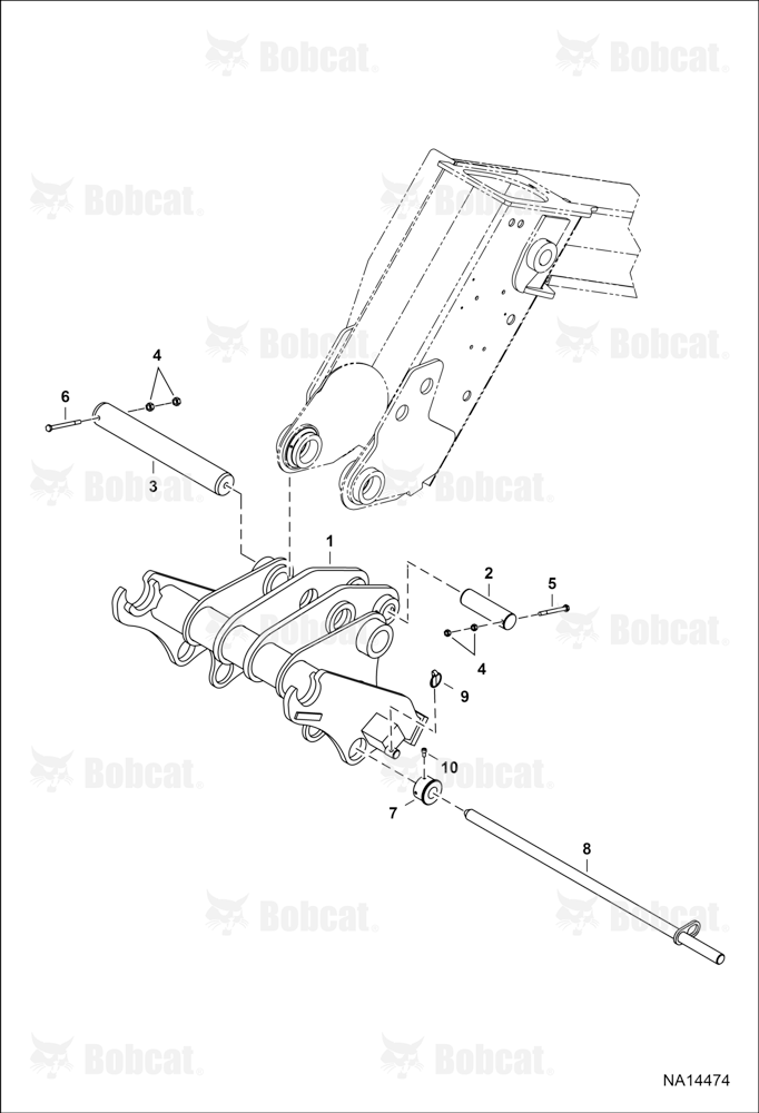 Inner Boom & Attachment Carrier (Original Manitach) (Centered On Boom Head)