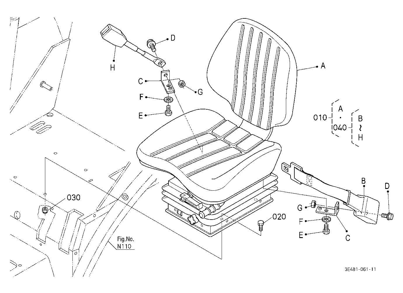 Seat [Cab Type]