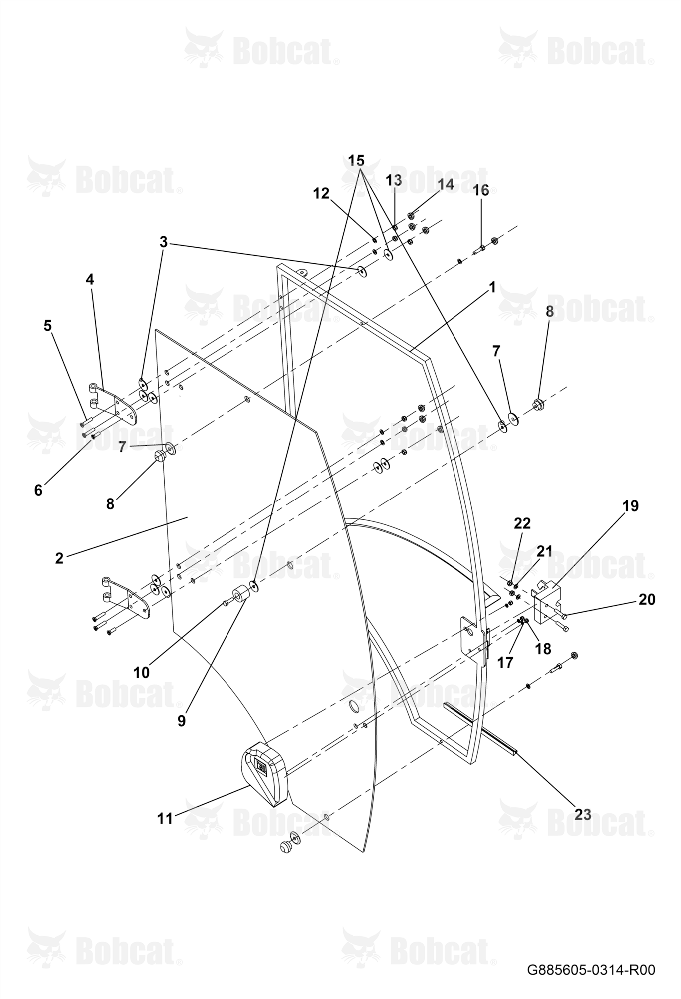 Cabin Right Door Frame Assembly