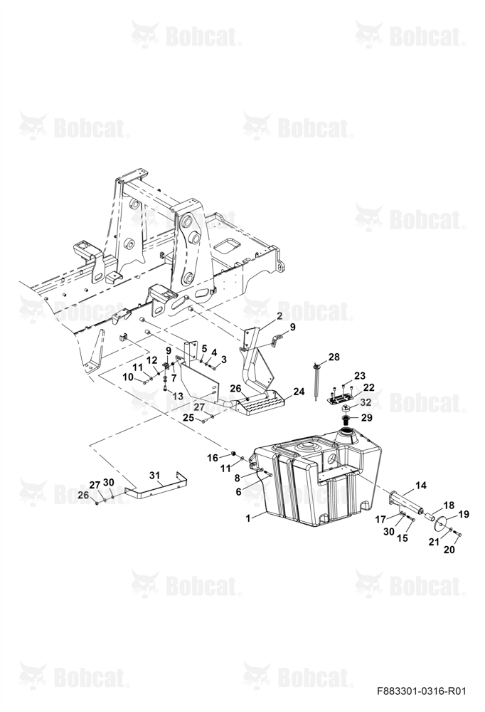 Fuel Tank  B4B611000 - B4B611028