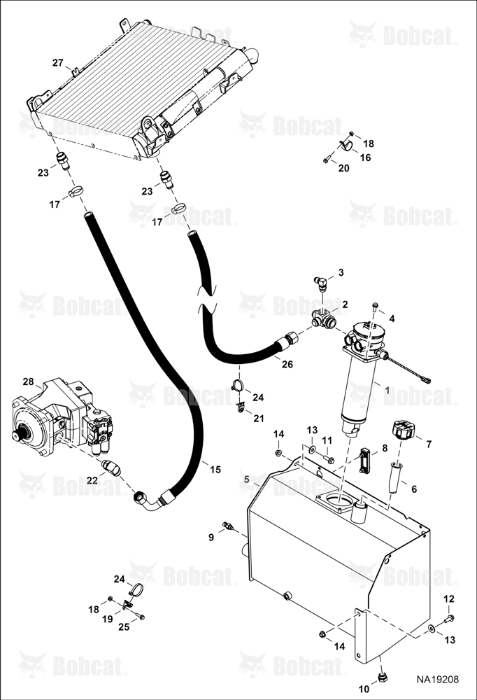 Hydrostatic Circuitry (Oil Cooler, Tank & Filter)