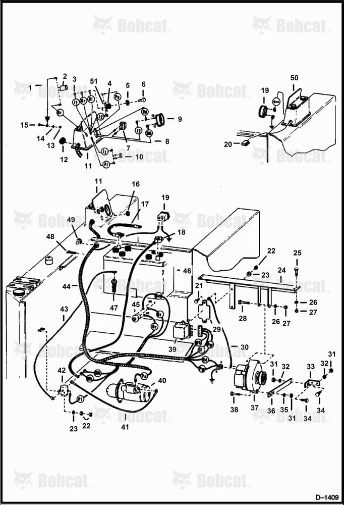 Main Frame Electrical Circuitry (Duetz 411 W/Delco)