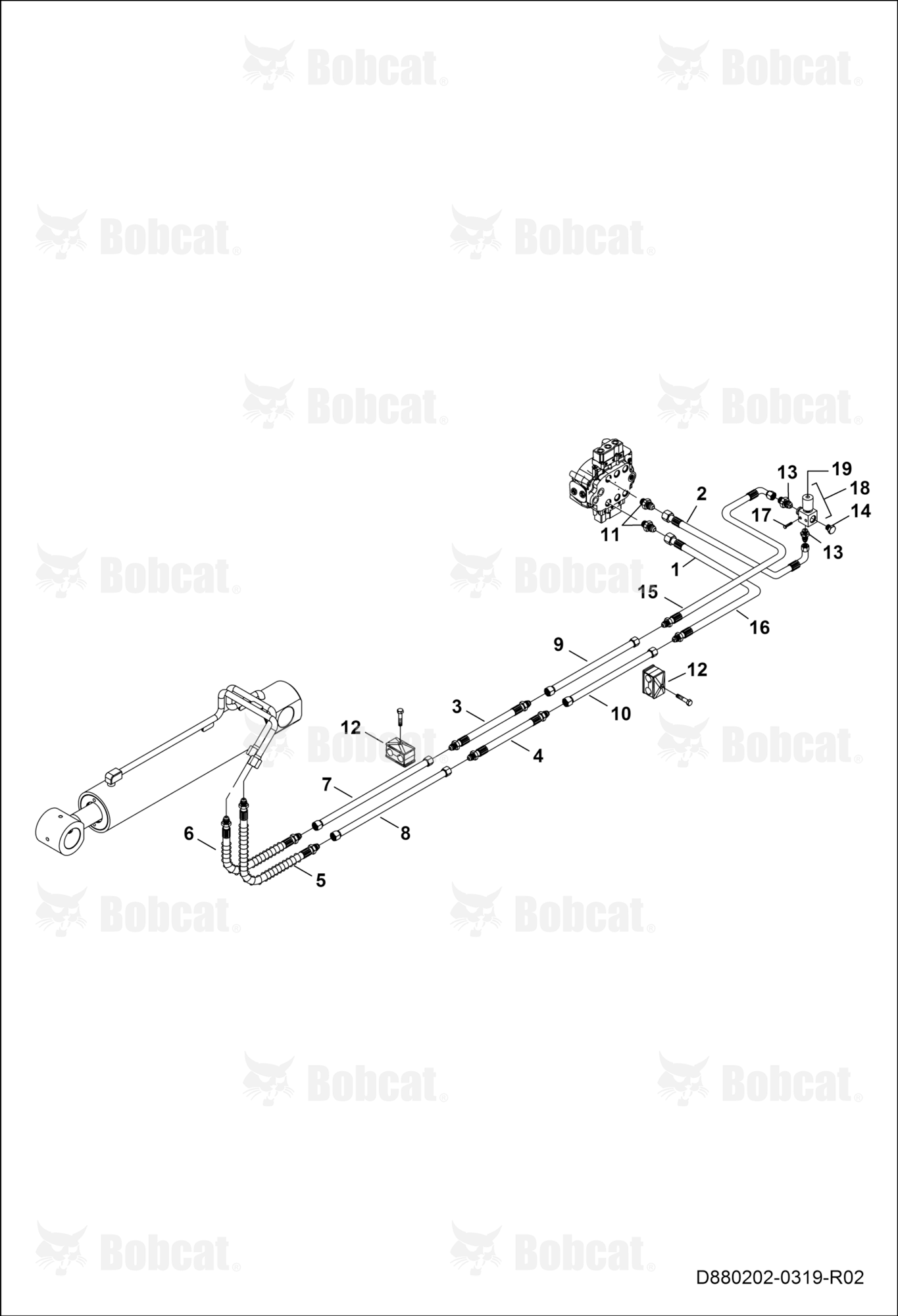 Tilt Cylinder Circuit