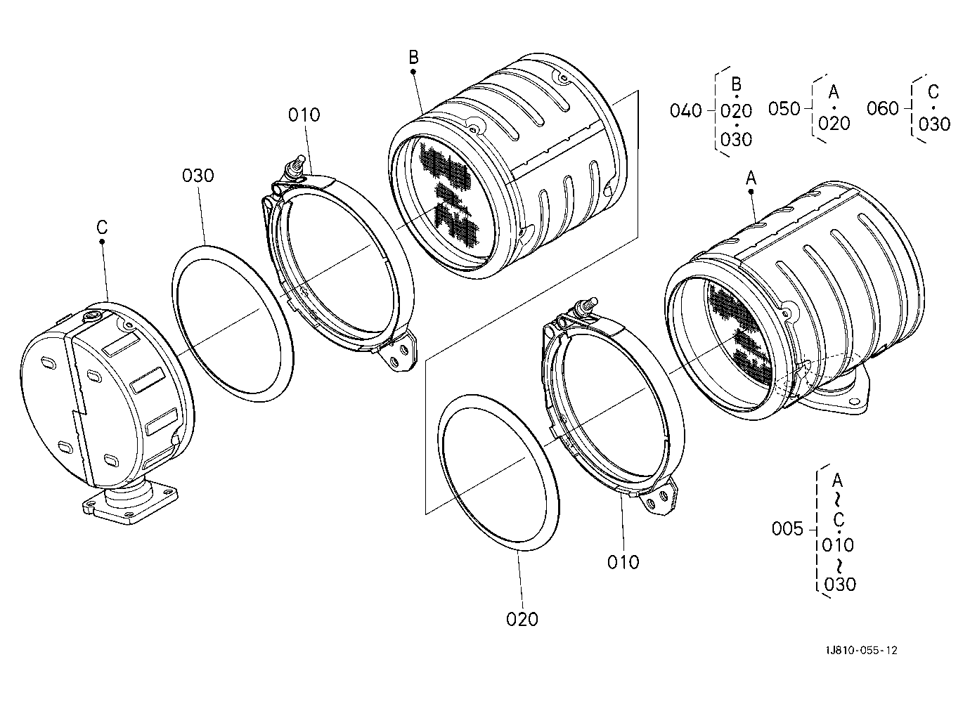 Diesel Particulate Filter Muffler [Component Parts