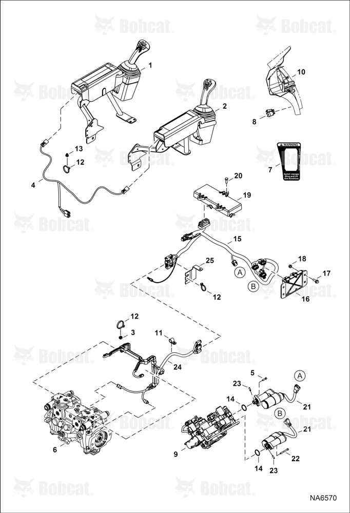 Controls Electrical (Selectable Joystick Controls) A7U811001 - A7U811005, AZNC11001 & Above