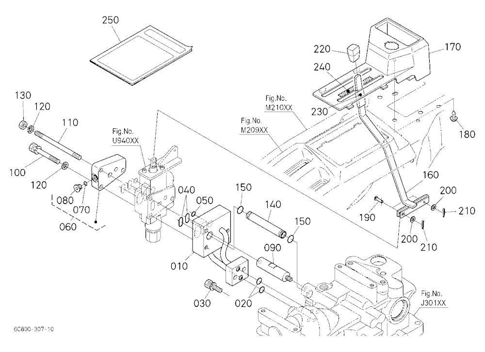 Auxiliary Control Valve Lever Kit (1St) (W/G No.B7