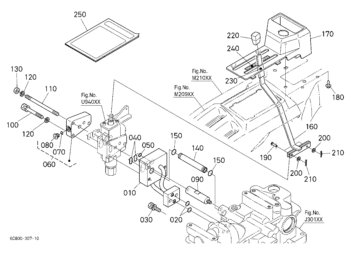 Auxiliary Control Valve Lever Kit (1St) (W/G No.B7