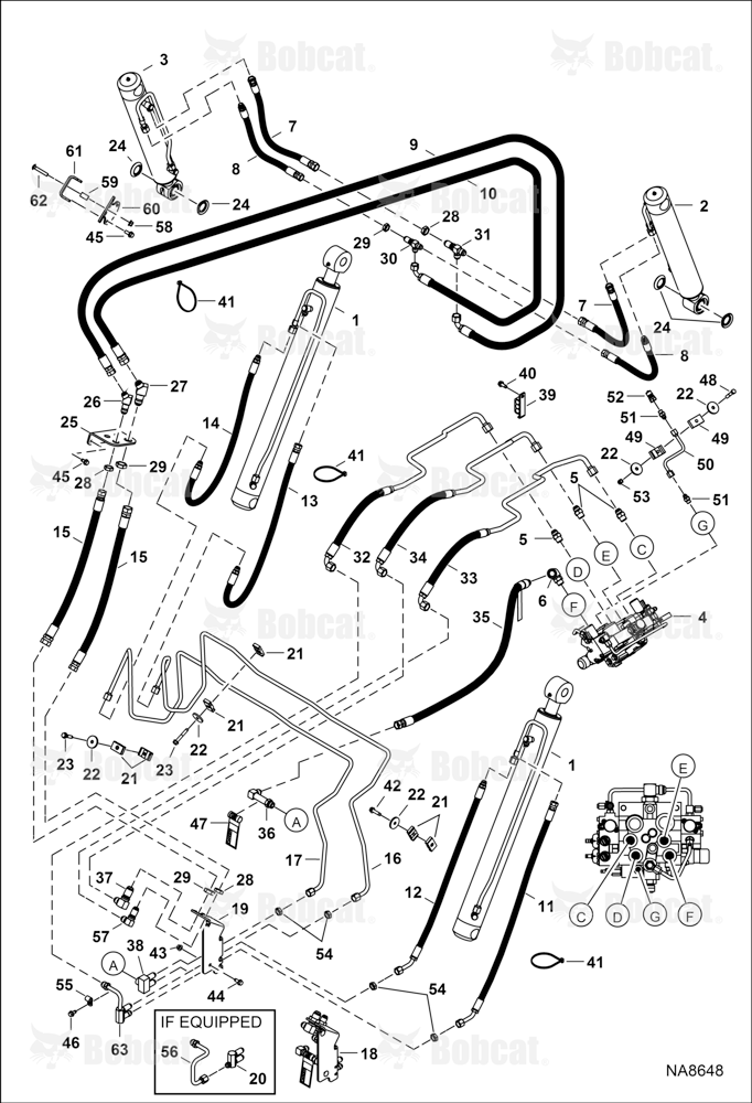 Hydraulic Circuitry (W/O BPV Junction Block) ALJ811001 - ALJ819290