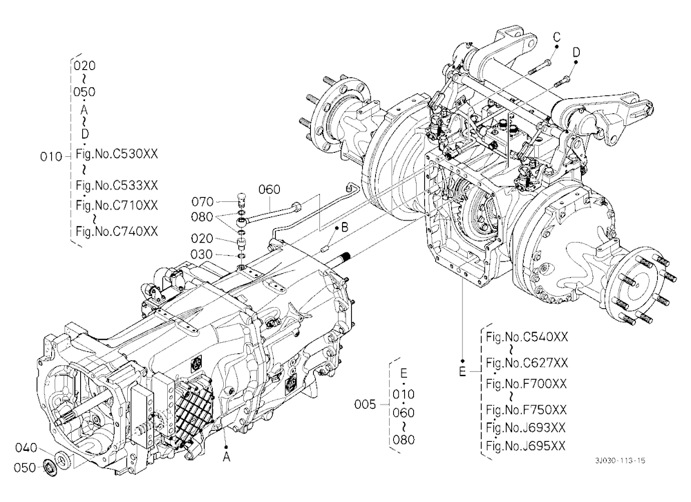 Transaxle [Component Parts] [Flange Type Axle]
