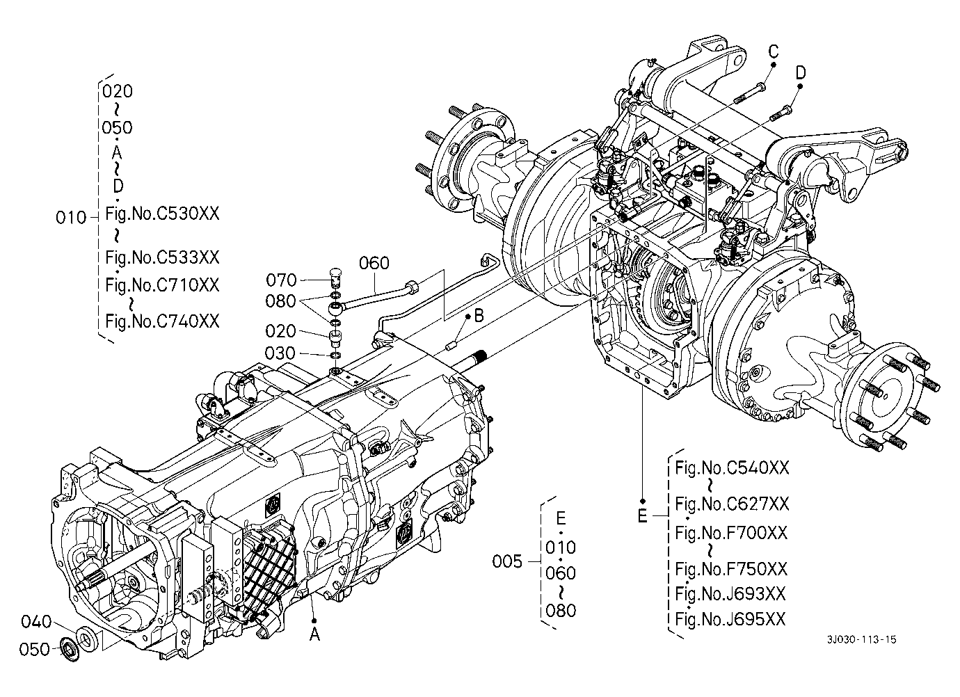 Transaxle [Component Parts] [Flange Type Axle]