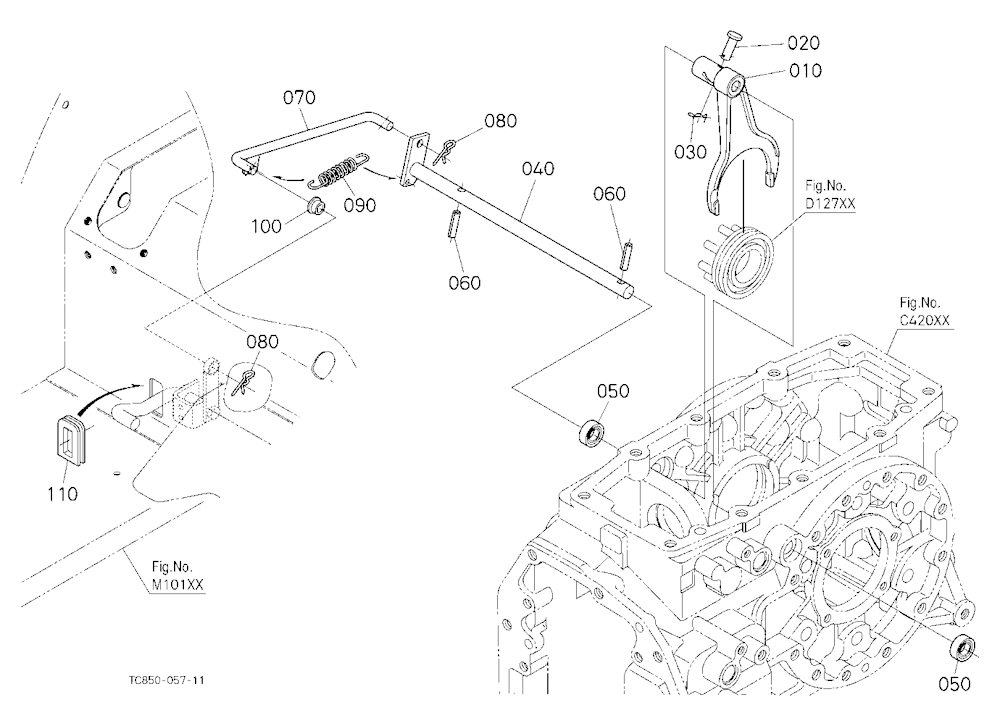 Differential Lock Shift Fork
