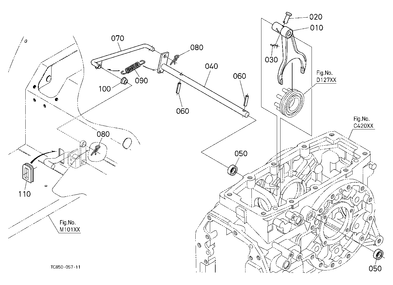 Differential Lock Shift Fork