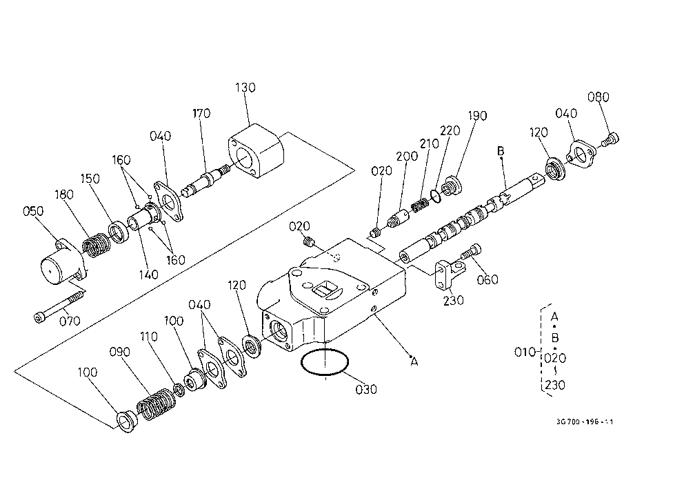 Auxiliary Control Valve (Fd) (W/G No.M9669) [Compo