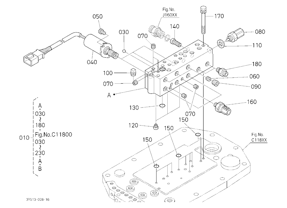 Power Shift Valve (Upper) [Component Parts]