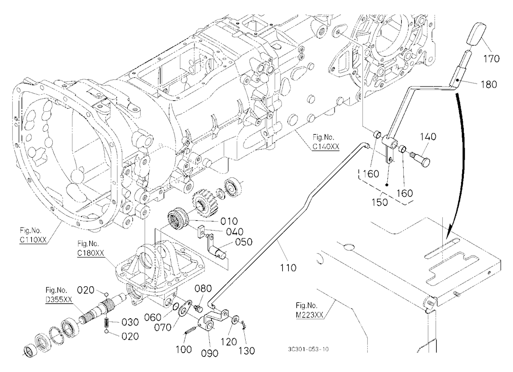 Front Wheel Drive Lever