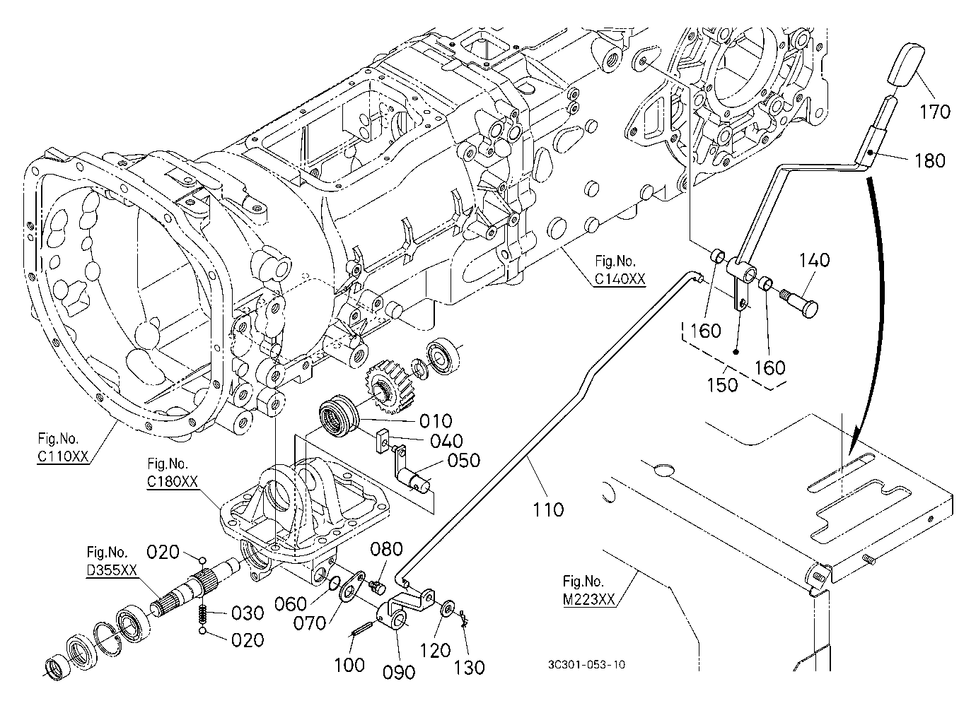 Front Wheel Drive Lever