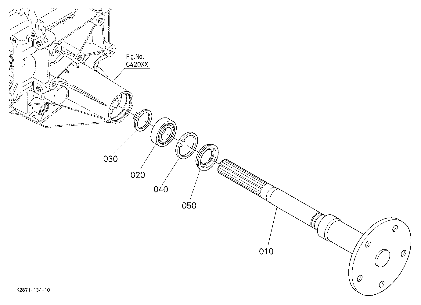 Rear Axle Lh