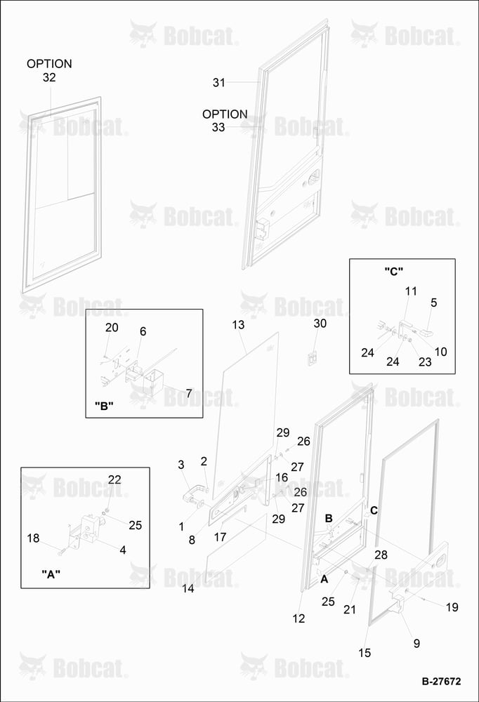 Operator CAB-DOOR Right