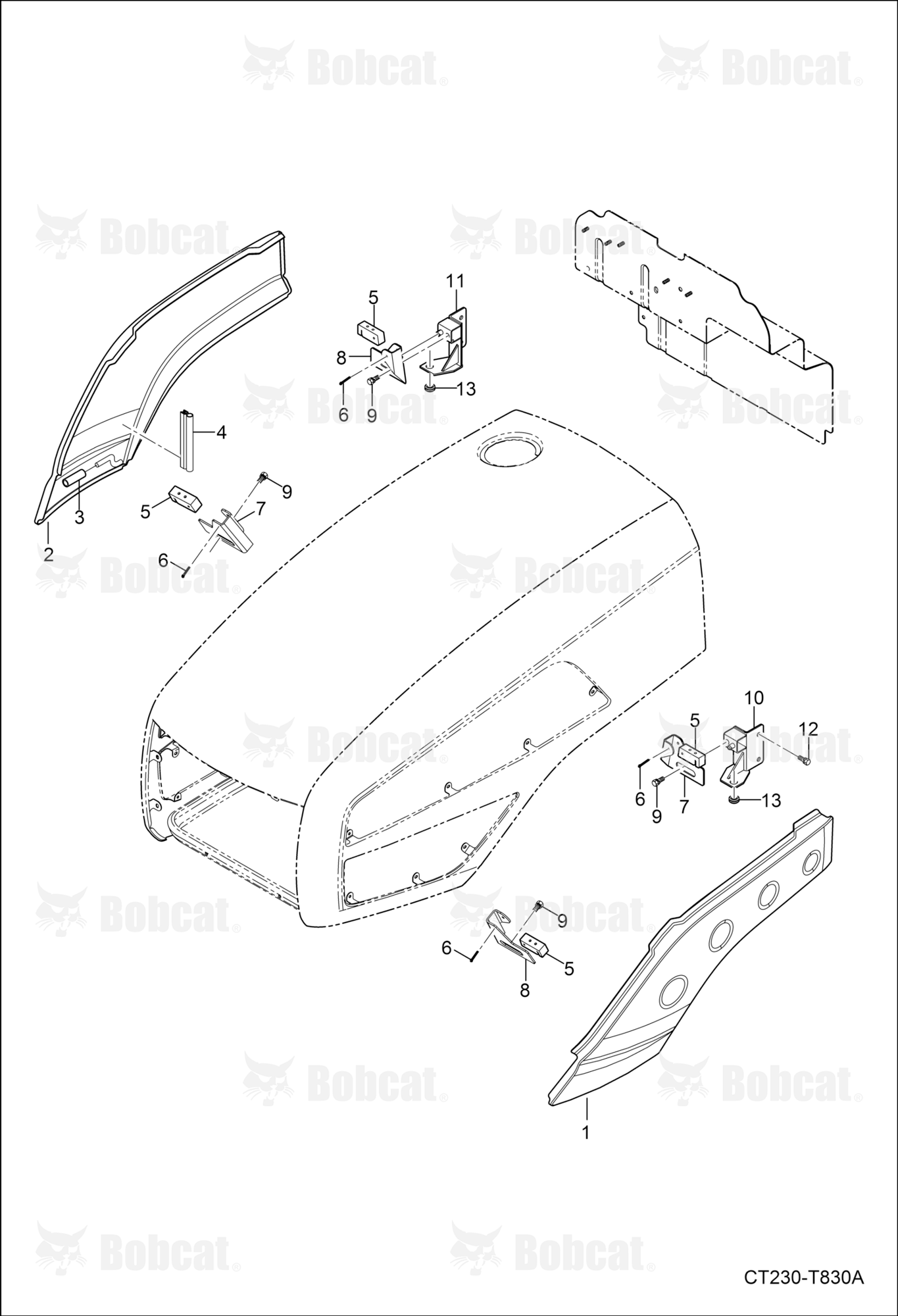 Hood (Sides)  A59C11001 & Above