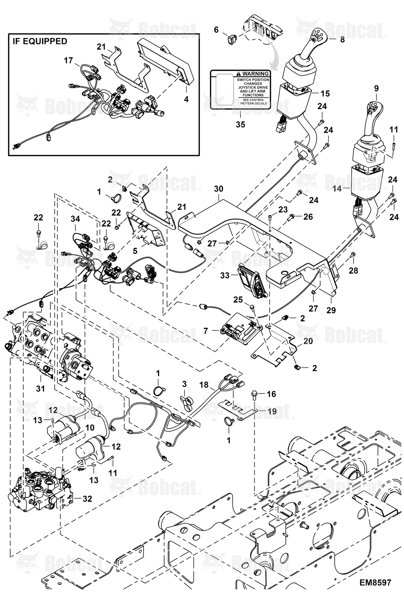 Electrical Circuitry (Selectable Joystick Controls) (3 Connection ACS Controller)