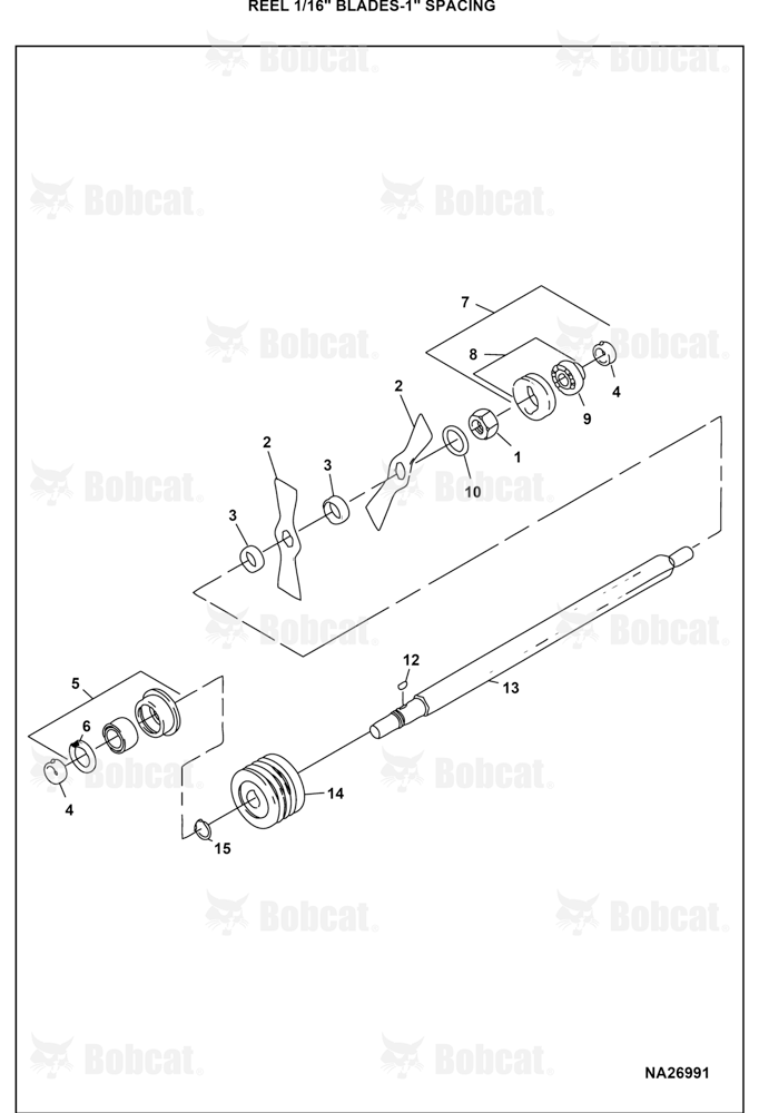 Reel 1/16" BLADES-1" Spacing