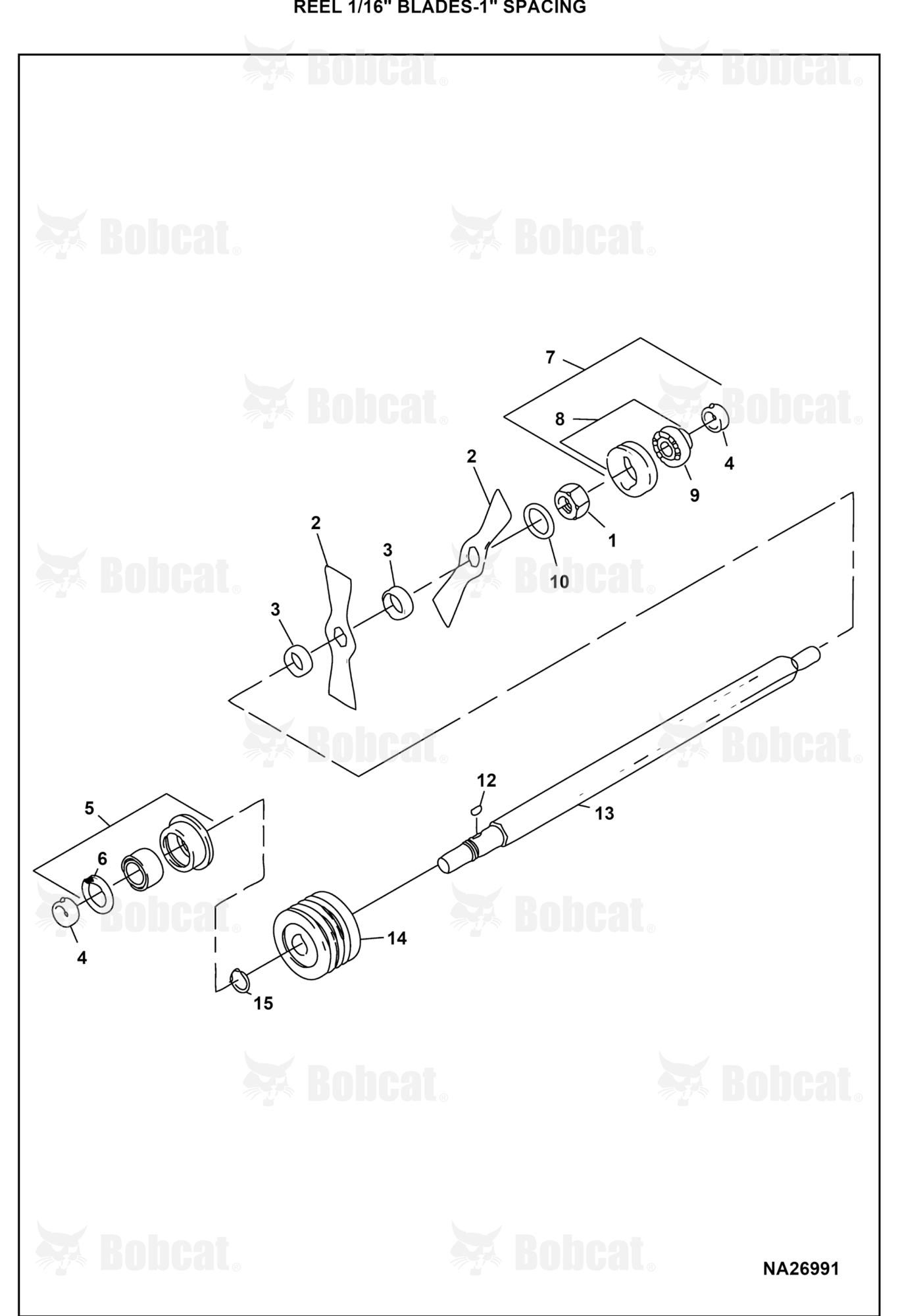 Reel 1/16" BLADES-1" Spacing
