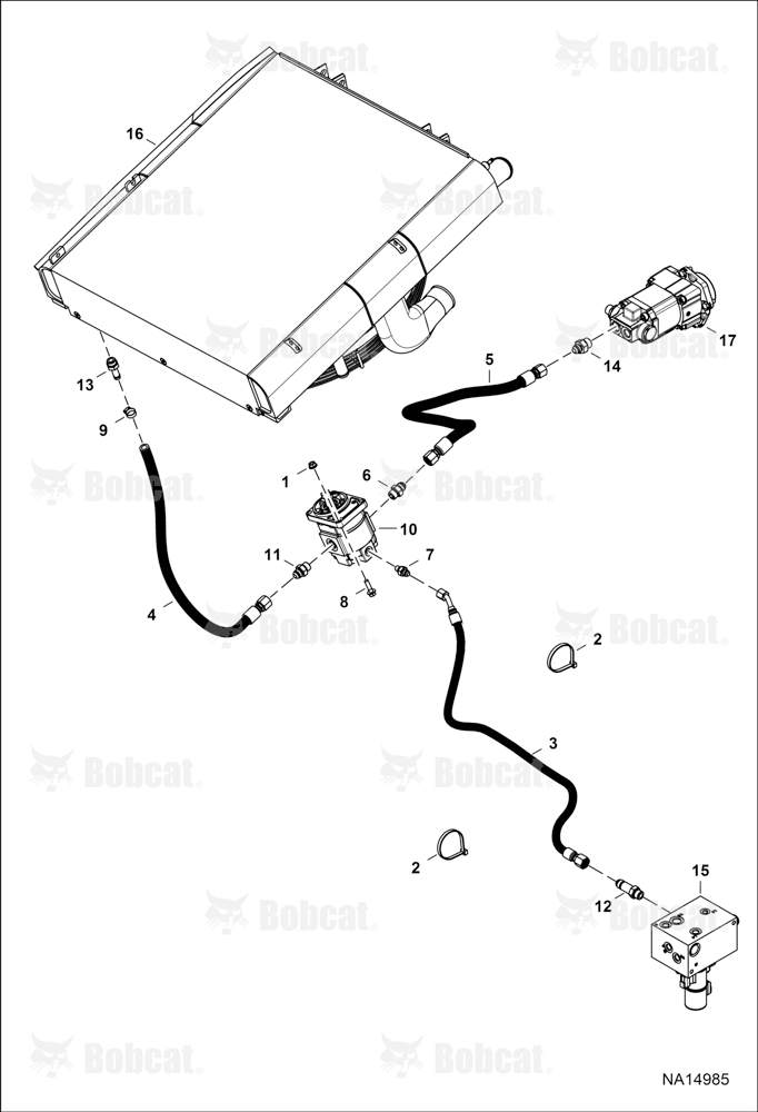 Hydraulic Circuitry (Fan Motor) (Non-reversible)