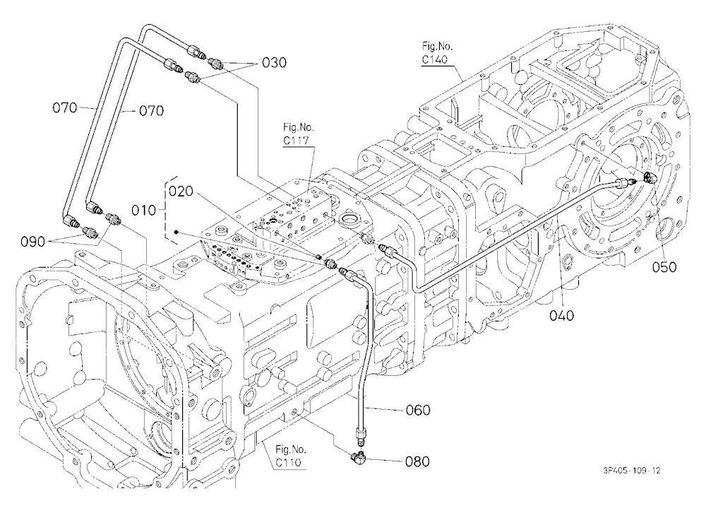 Hydraulic Oil Line (Bi-Speed Turn/Rear Diff.)