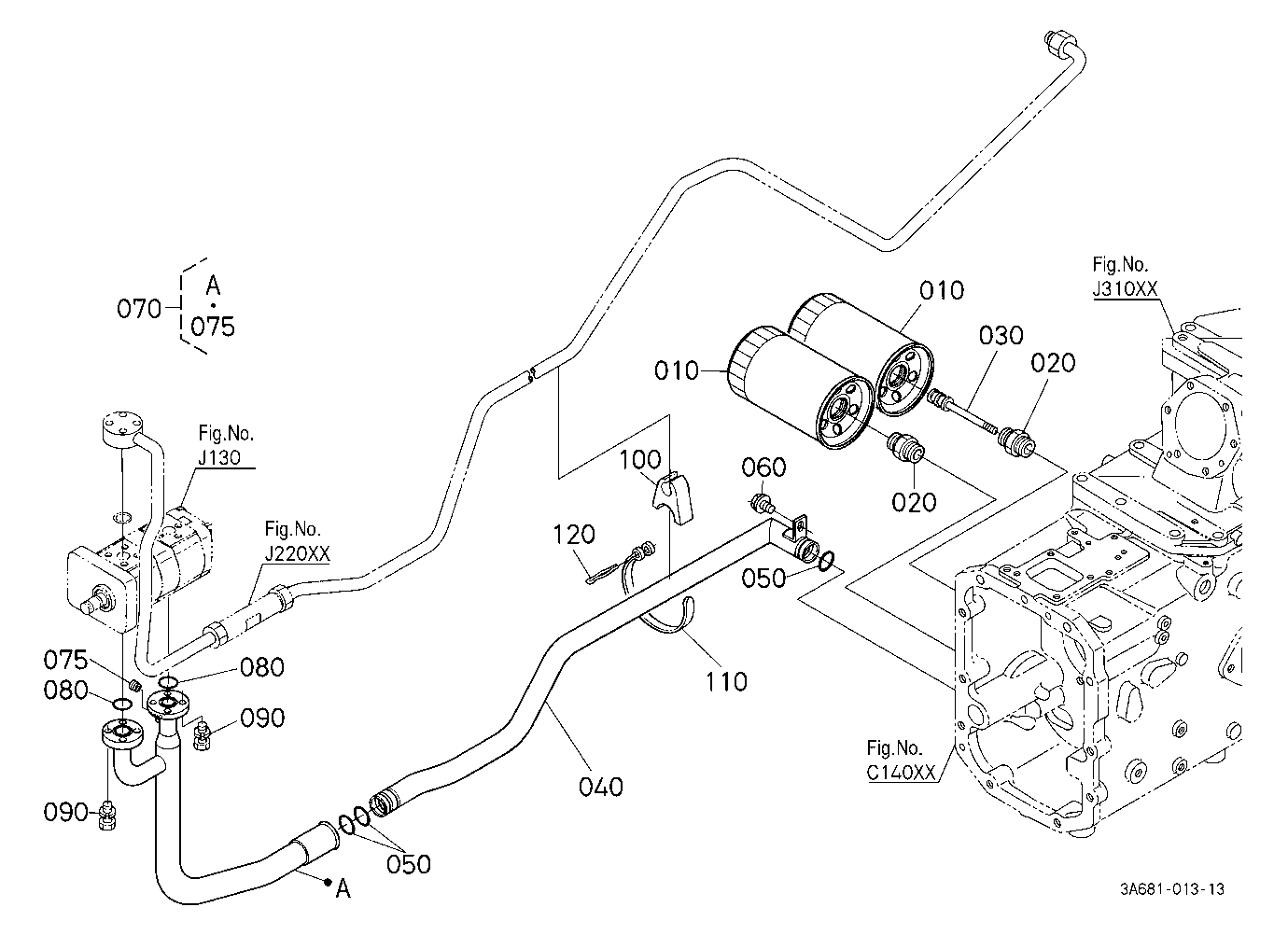 Hydraulic Pipe (Suction) [Cab Type]