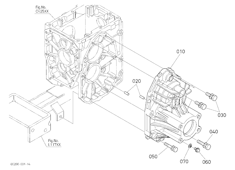 Rear Axle Case Lh