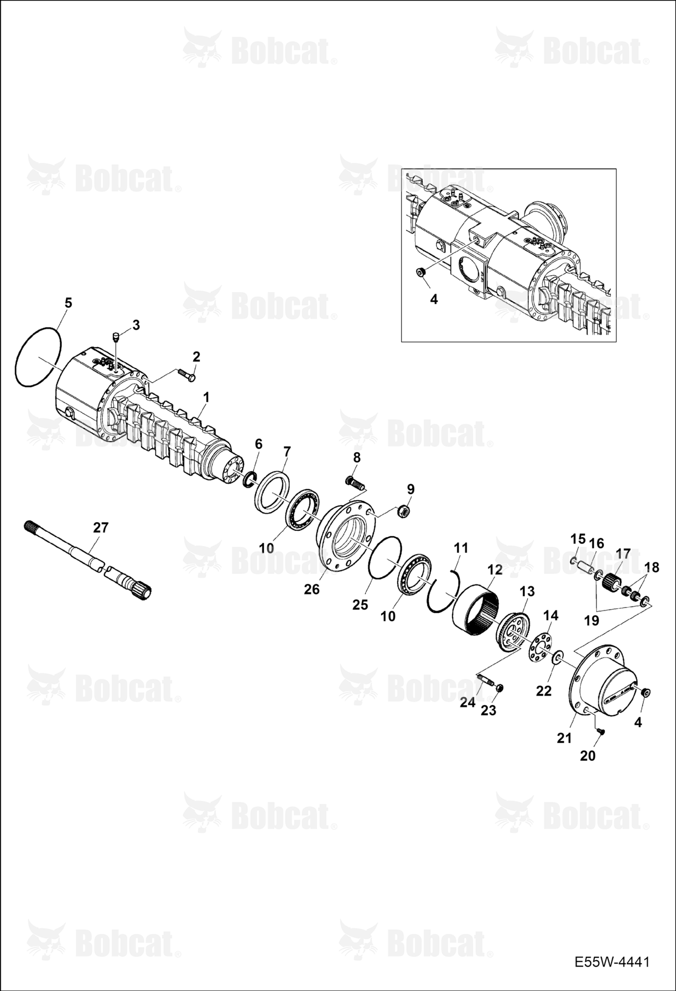 Hub Reduction (Rear Axle)  AEFB11102 - AEFB11307