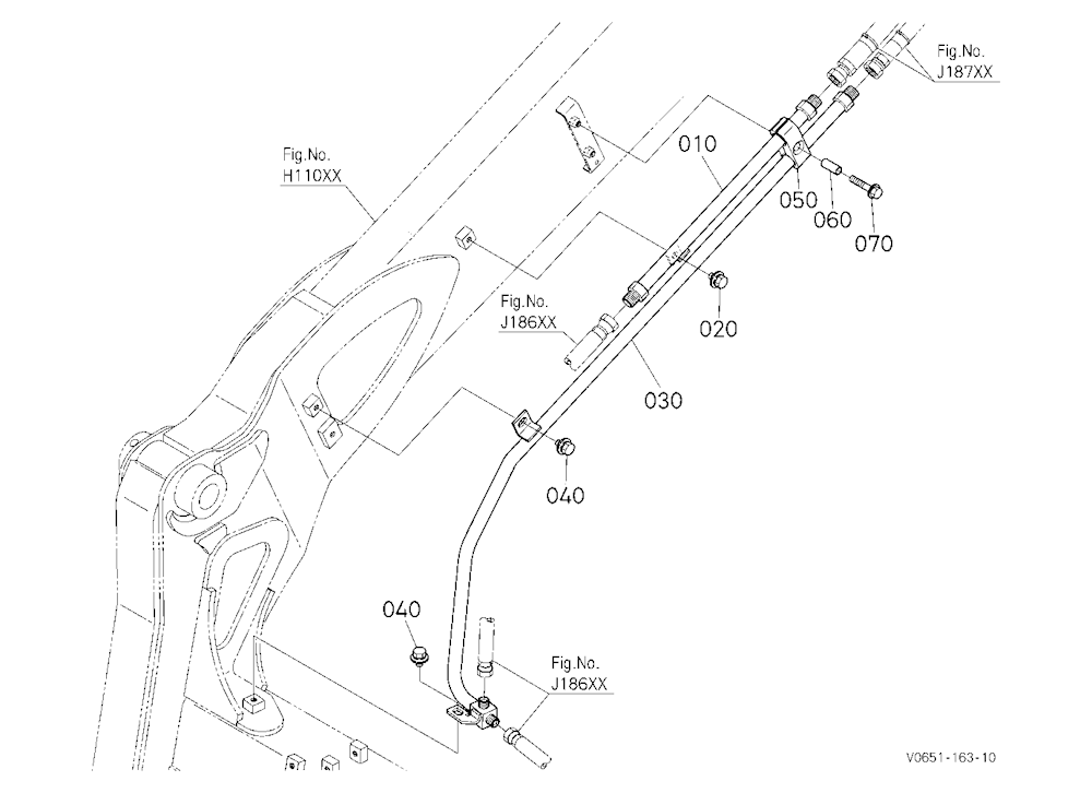 Oil Piping (Arm Right) [Manual Hitch]