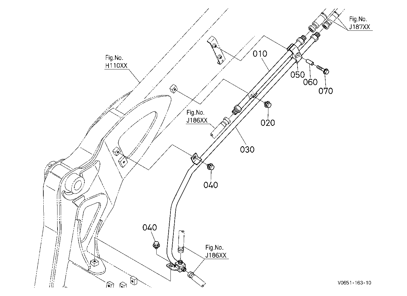 Oil Piping (Arm Right) [Manual Hitch]