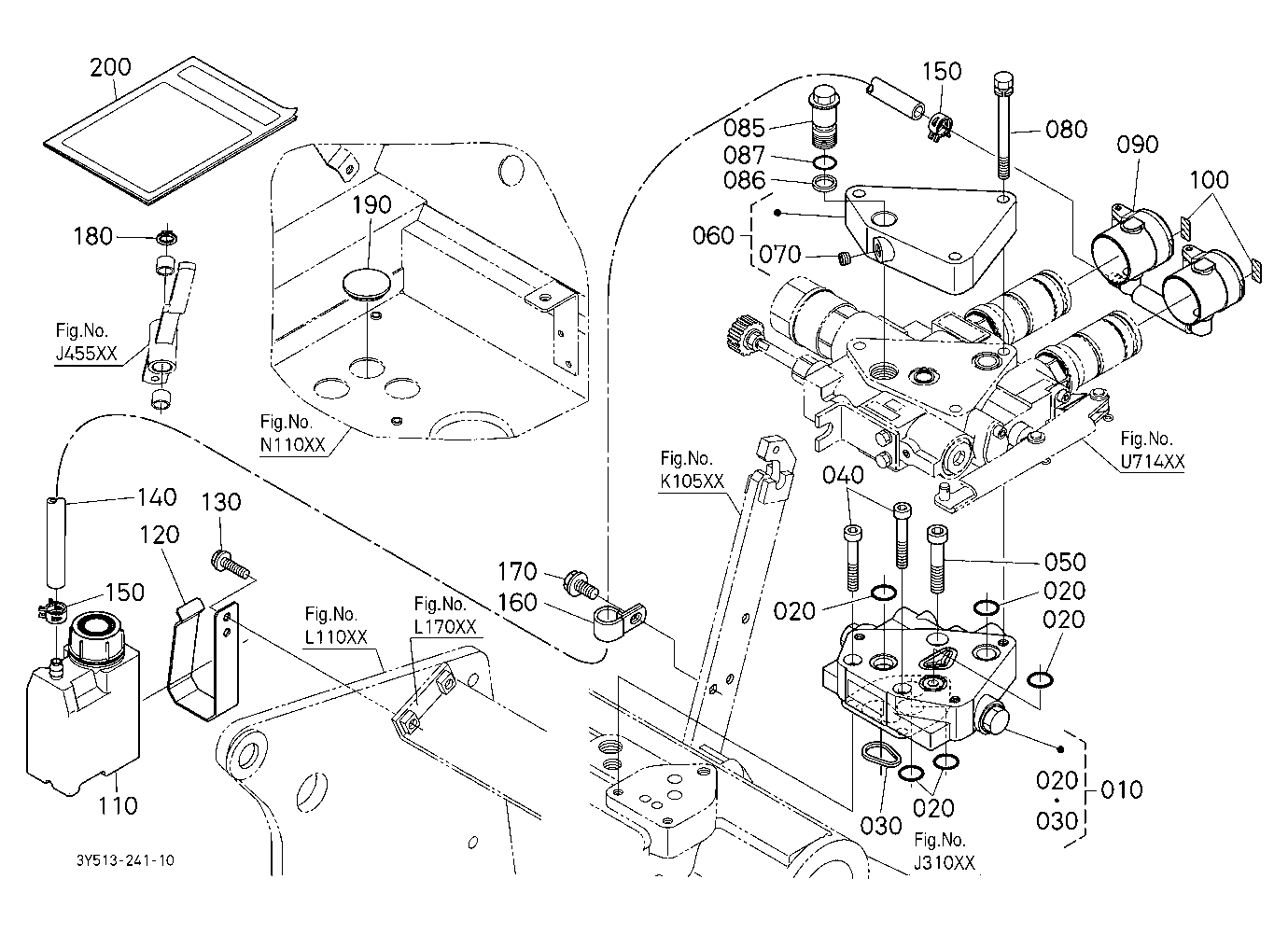 Auxiliary Control Valve (With Fc) (1St) Mounting K