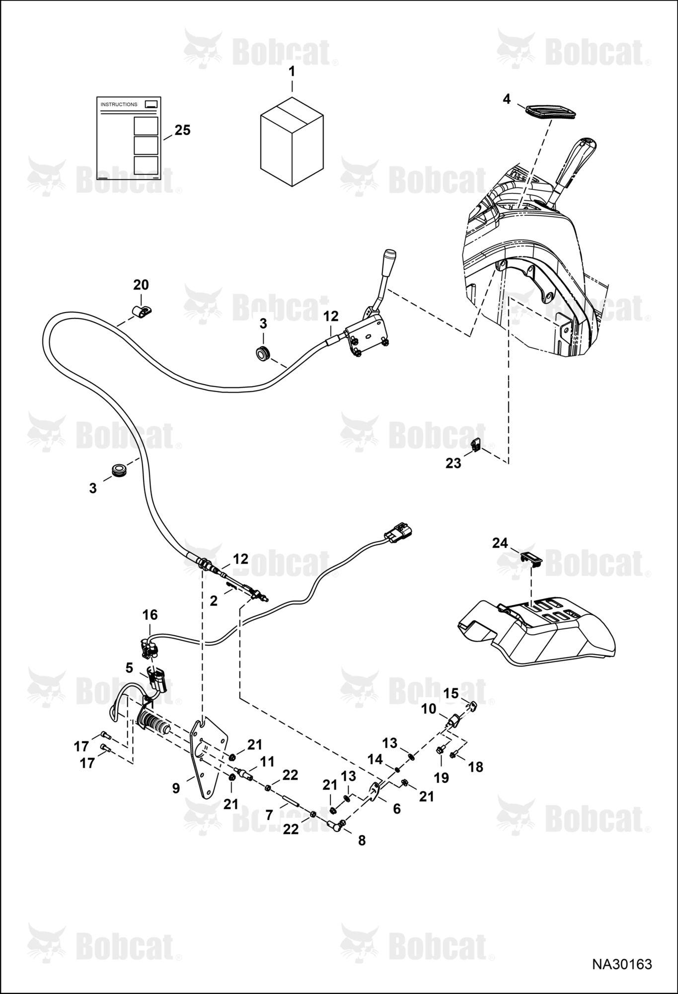 Throttle Control Kit (Auto Idle W/O Secondary Controller)