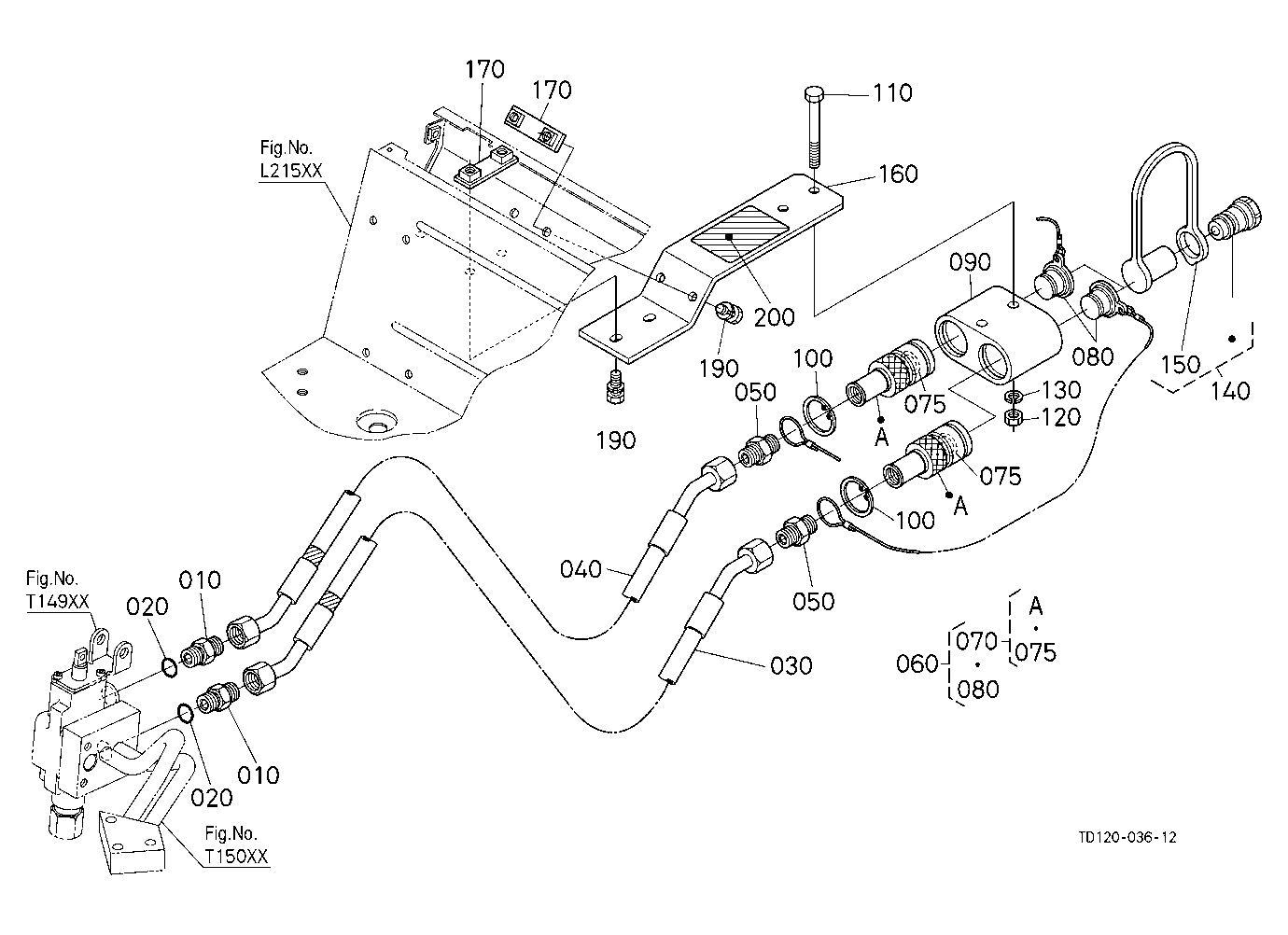 Auxiliary Control Valve Coupler (1St) (W/G No.L833