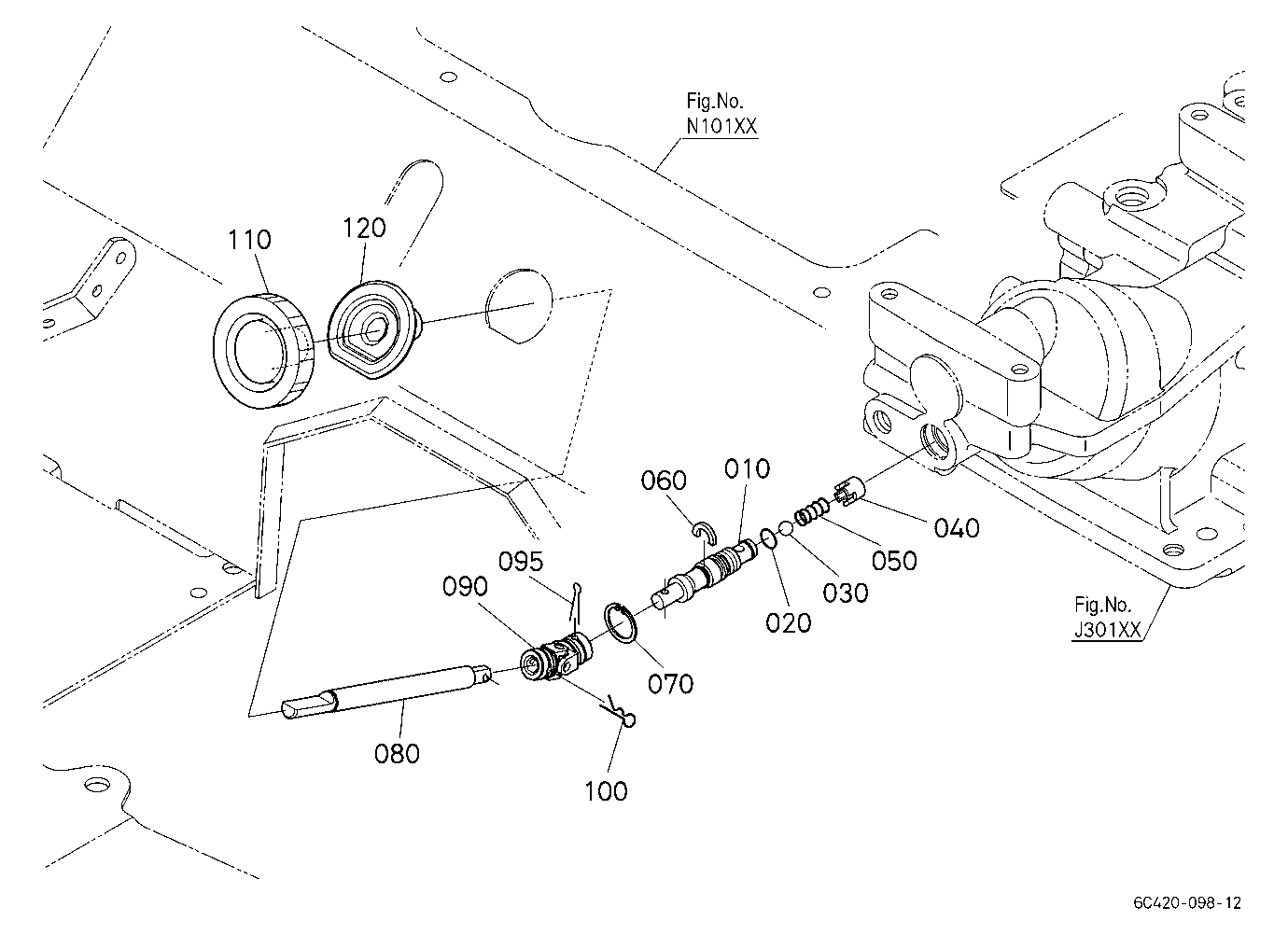 Fall Adjustment Shaft