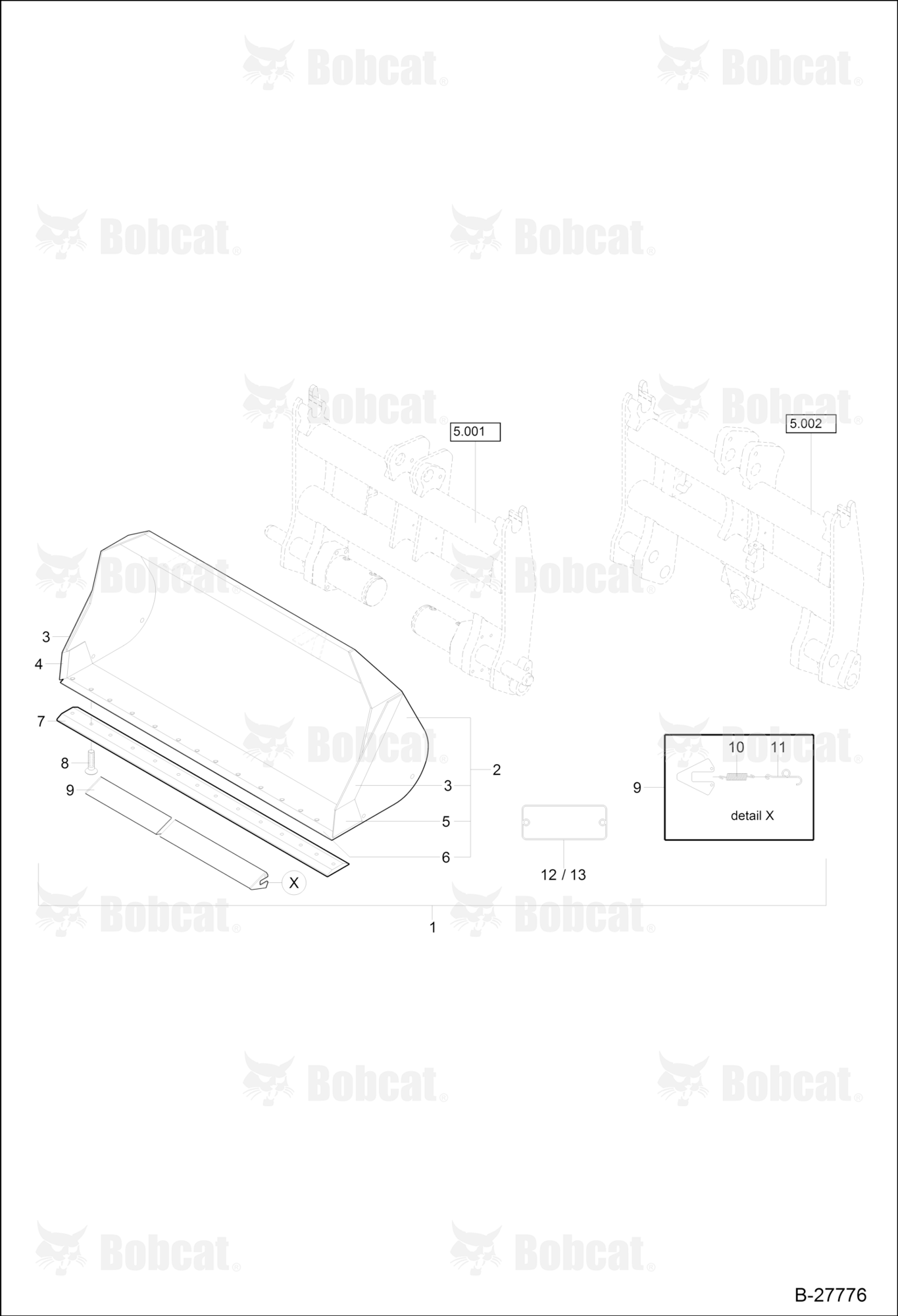 Light Material Bucket - 2050MM