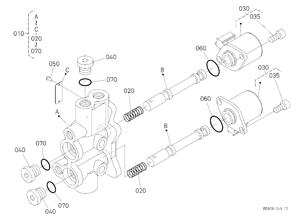 Angle Change Valve [Component Parts] [Angle Blade