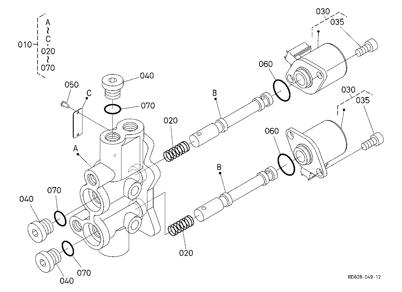 Angle Change Valve [Component Parts] [Angle Blade