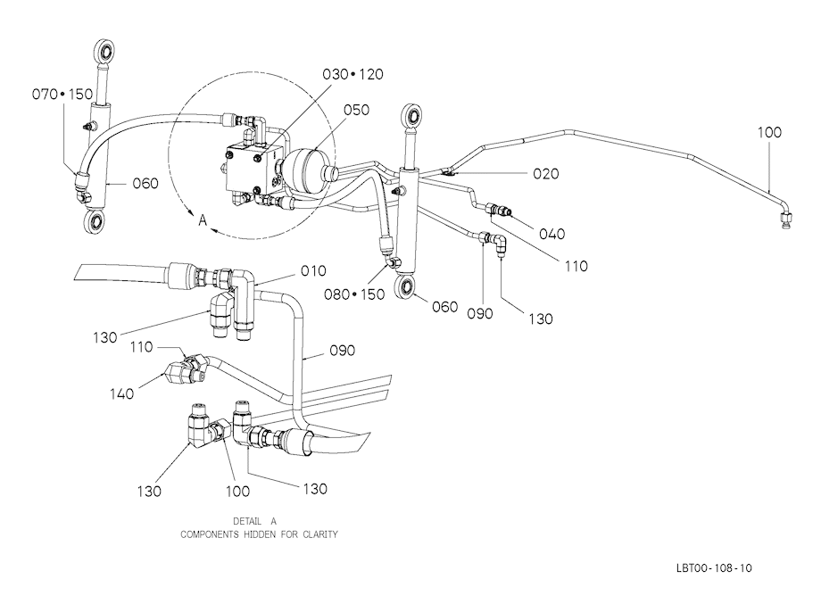 Hydraulic Installation - Suspended Cab (45Cc) - Ra