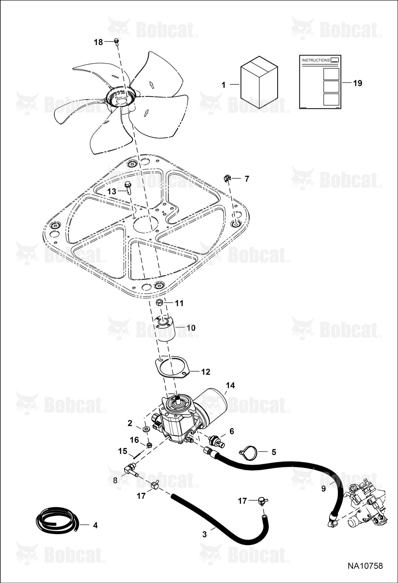 Cooling Fan Motor Kit (Field Replacement)
