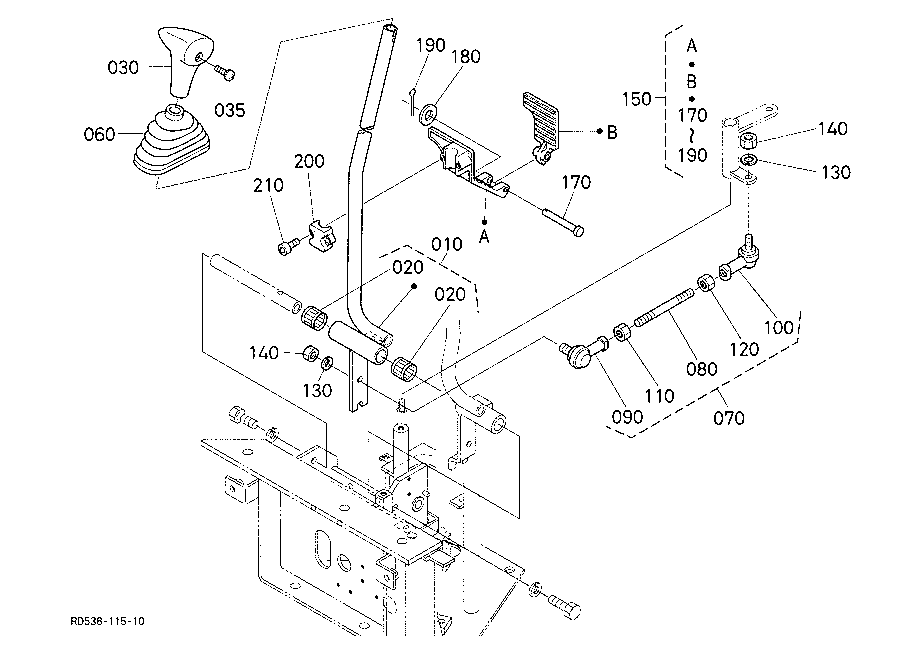 Control Lever (Travel Rh 1)