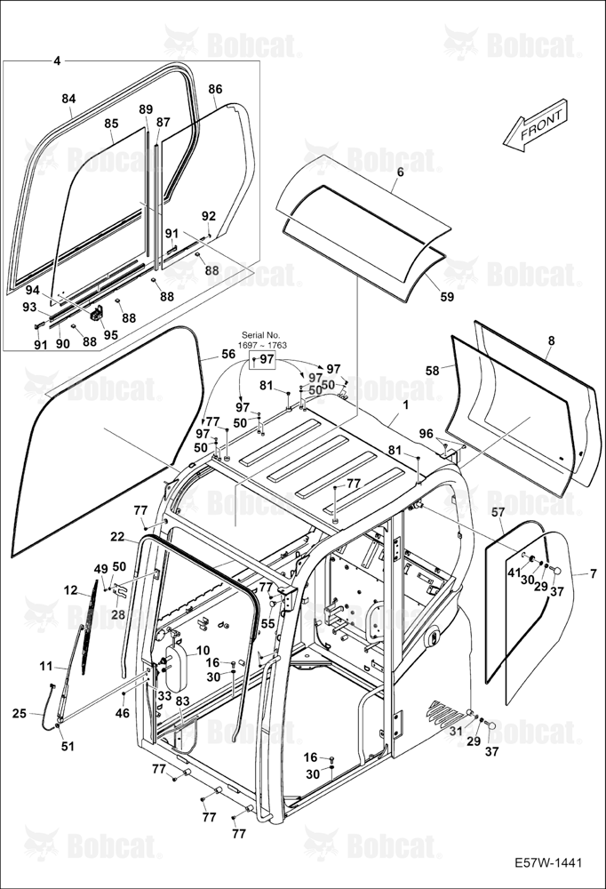 Operator CAB (Windows)  B3WU11697 & Above