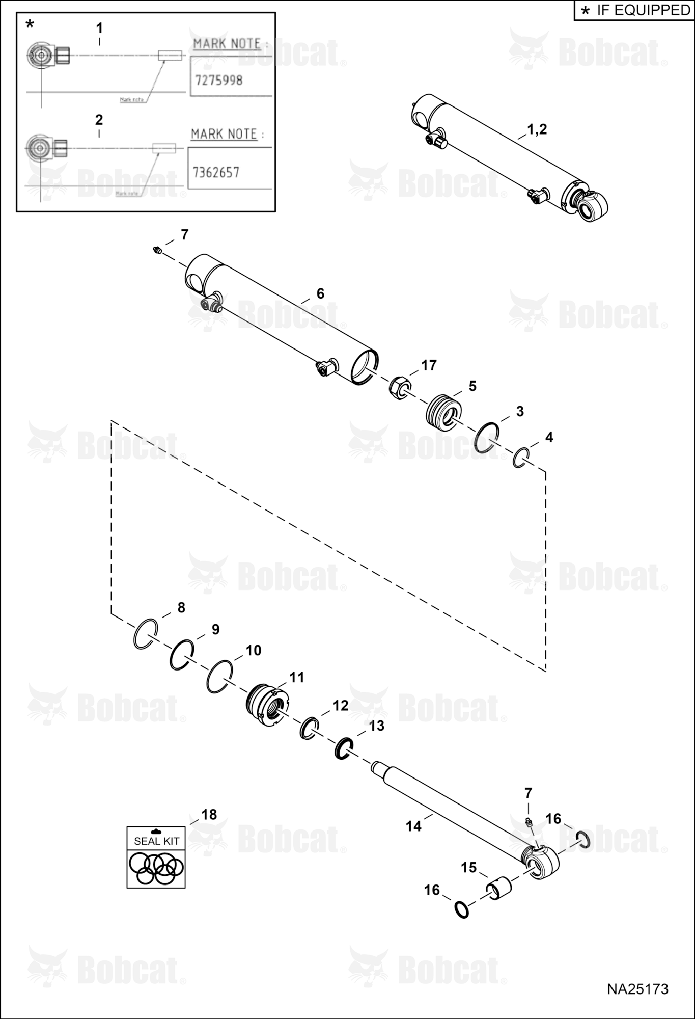 Tilt Cylinder (Roquet)  B42811261 & Above