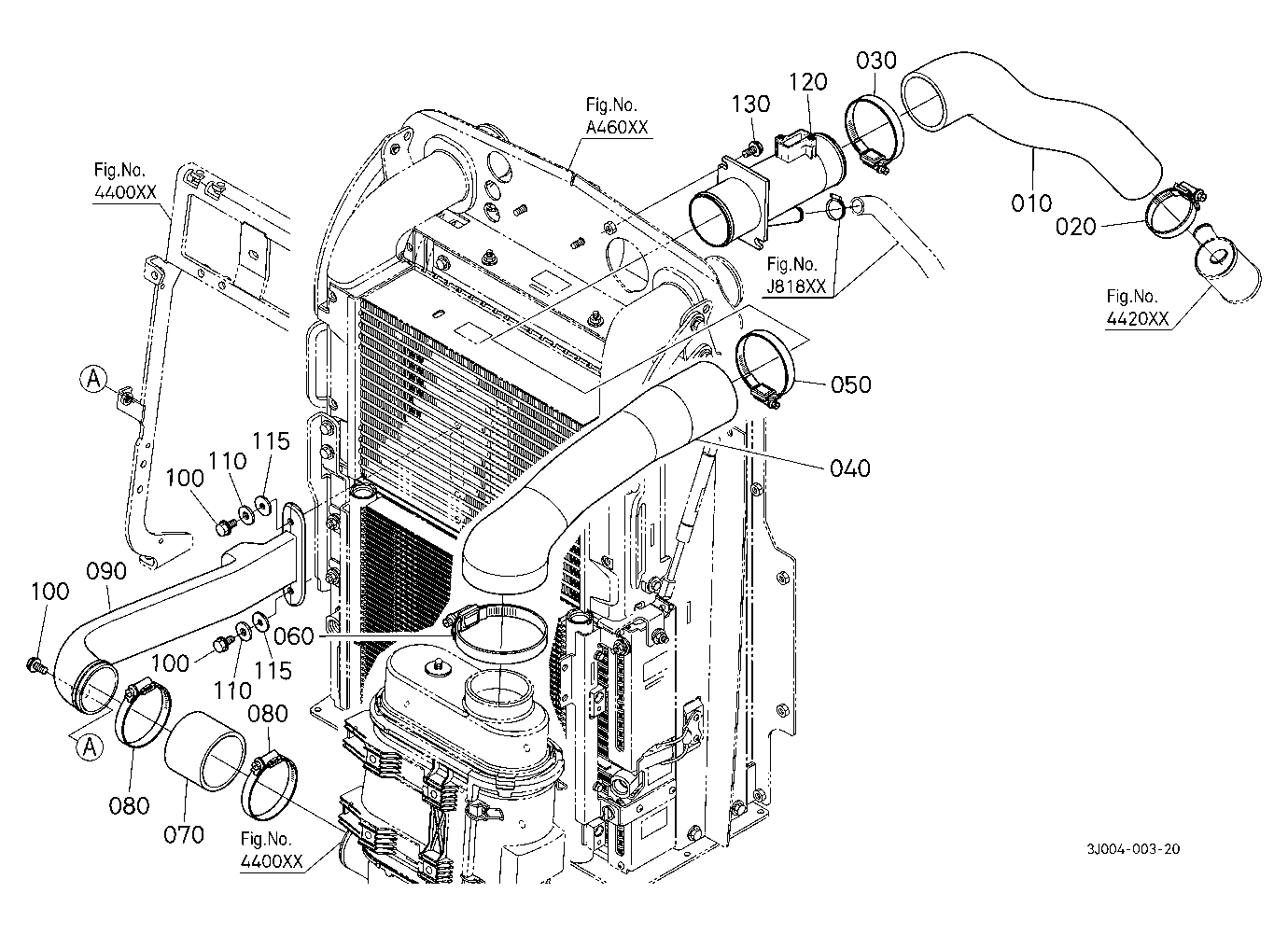 Inlet Pipe (Air Cleaner) [With Pneumatic Traler Br