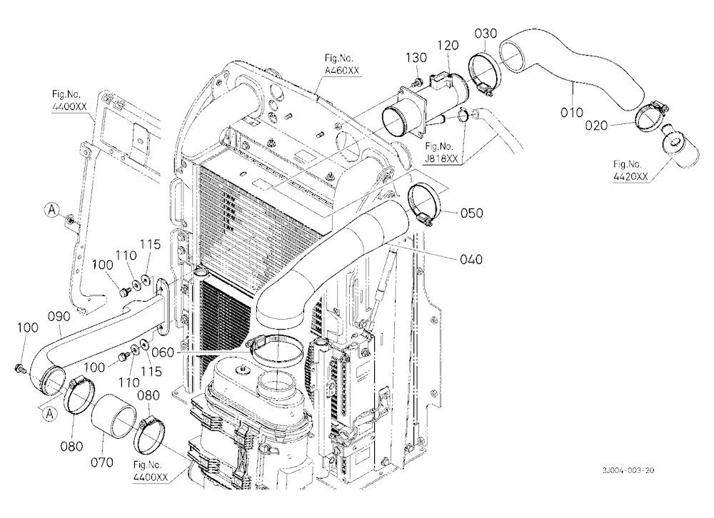 Inlet Pipe (Air Cleaner) [With Pneumatic Traler Br